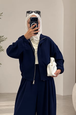 Balenbi Kadın Oysh Modal Kumaş 3’lü Bomber Ceketli Tesettür Takım 3839