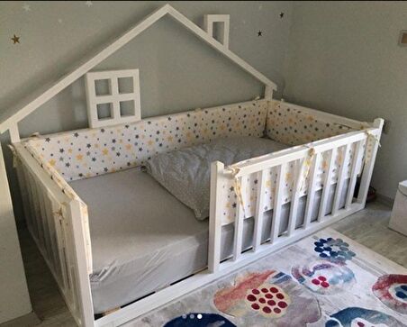 Baby Kinder Star Happy Montessori Bebek ve Çocuk Karyolası