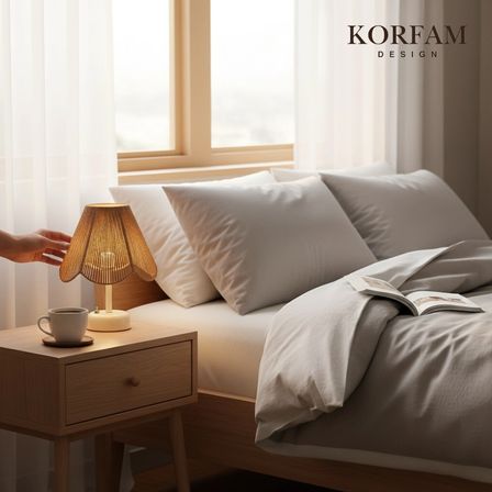 Rosalinda Modeli - Kahverengi Çiçek Şeklinde Kablosuz Pilli Masa & Gece Lambası