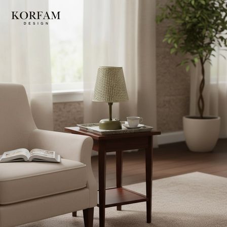 Krem Hazeran Görünümlü Başlık Kablosuz Pilli Masa & Gece Lambası
