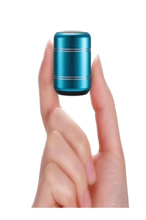 Mini Alüminyum TWS Kablosuz Bluetooth Hoparlör – Yuvarlak Metal Tasarım, Yüksek Bas ve Taşınabilir Ö