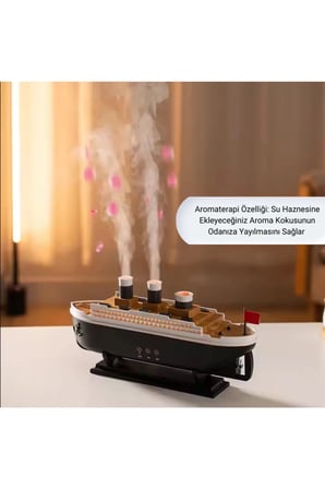 Titanic/Vapur/Gemi Aromaterapi Hava Nemlendirici Kuruluğu Önlemek Için Verimli Gemi Dizaynlı Difüzör