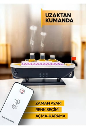 Titanic/Vapur/Gemi Aromaterapi Hava Nemlendirici Kuruluğu Önlemek Için Verimli Gemi Dizaynlı Difüzör