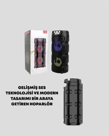 Kompakt Tasarım, Yüksek Ses Performansı – Çoklu Giriş Seçenekli Kablosuz Hoparlör (Bluetooth, USB, S