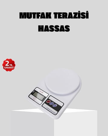 LCD Ekranlı Hassas Dijital Mutfak Terazisi – 5kg Kapasite, 1g Hassasiyet