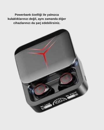 Powerbank Özellikli Bluetooth Kablosuz Kulaklık – Dokunmatik Kontrol, Uzun Pil Ömrü, Ergonomik Tasar