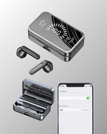 S20 Kablosuz Kulaklık – 360° Surround Stereo Ses Sistemi ile Derin Ses Deneyimi