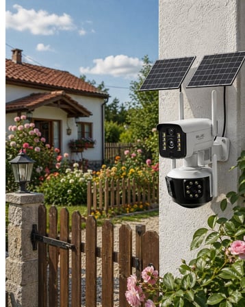 Güneş Enerjili Arsa Kamerası 4G SIM Kartlı Gece Görüşlü Solar Kamera 2 Yıl Garantili