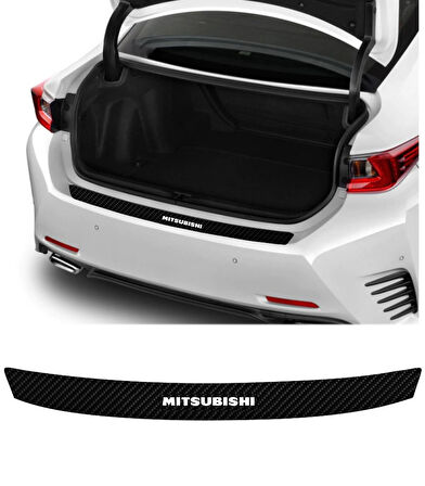 Mitsubishi Modelleri İçin Uyumlu Grafen Karbon Oto Bagaj Koruyucu 90 x 7 cm