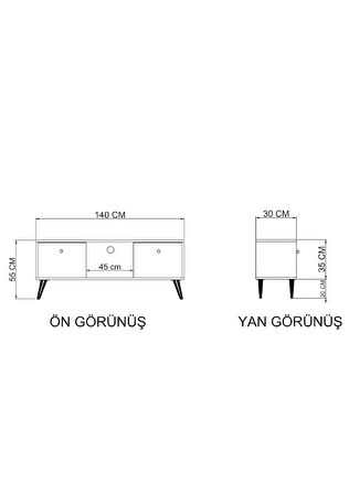 Force Tv Ünitesi Atlantik Çam 140 Cm