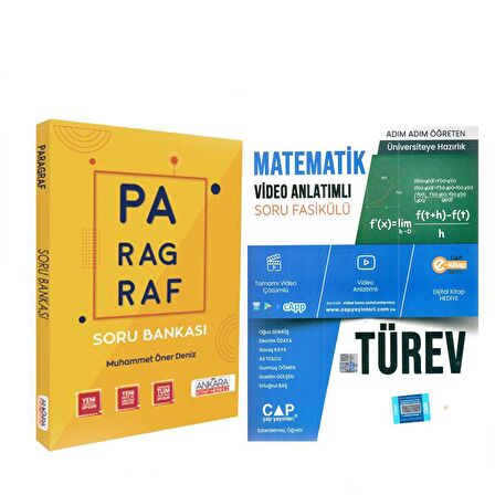 Çap Yayınları Türev ve Ankara Kitap Merkezi Paragraf Soru Bankası Seti 2 Kitap