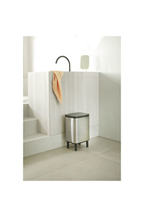 BRABANTIA -BO HI FPP MATT STEEL AYAKLI ÇÖP KUTUSU 7L