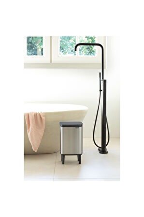 BRABANTIA -BO HI FPP MATT STEEL AYAKLI ÇÖP KUTUSU 7L