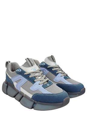 Kadın Ortopedik Tabanlı File Detaylı Sneaker Spor Ayakkabı 