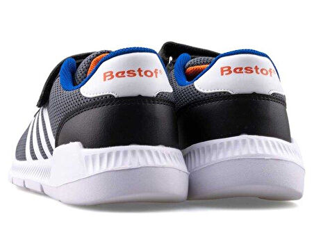 Çocuk Günlük Cırtlı Lastikli Fileli Sneaker Spor Ayakkabı Okul Ayakkabısı