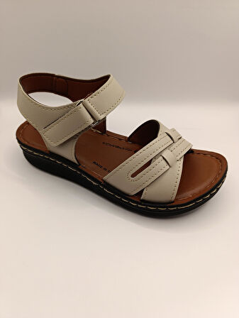 Günlük Kadın Cırt Bantlı Sandalet Yumuşak Rahat 