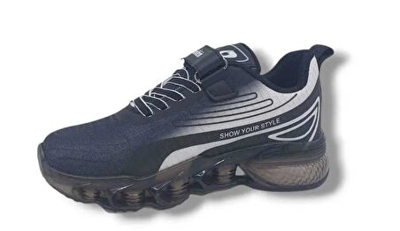 Çocuk Günlük Su İtici Şeffaf Taban Sneaker Spor Ayakkabı Okul Ayakkabısı