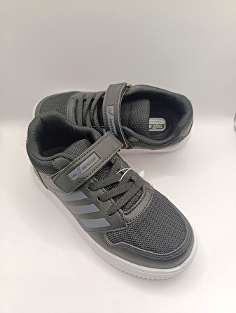 Çocuk Günlük Cırtlı Lastikli Fileli Sneaker Spor Ayakkabı Okul Ayakkabısı