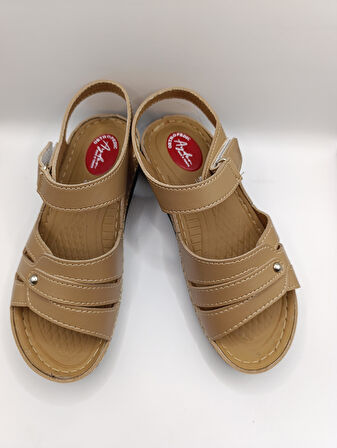 Günlük Kadın Cırt Bantlı Sandalet Yumuşak Rahat Ortopedik