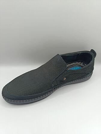  İçi Dışı Hakiki Deri Taban Jelli  Erkek Yazlık Rahat Günlük Hafif Çarık Ayakkabı 