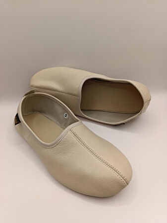 %100 Deri Hac Umre Tavaf Patiği Ve Ev Ayakkabısı Terletmez