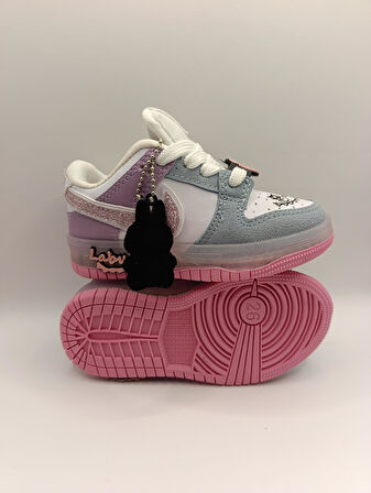 Labubu Işıklı Bağcıklı Kız Çocuk Spor Ayakkabı Sneaker
