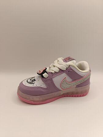 Labubu Işıklı Bağcıklı Kız Çocuk Spor Ayakkabı Sneaker