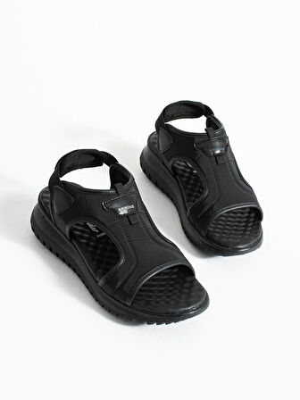 Paraşüt Kumaş Lastikli Kadın Sandalet