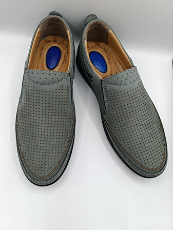 %100 İçi Dışı Hakiki Deri Ortopedik Erkek Yazlık Rahat Günlük Hafif Çarık Ayakkabı 