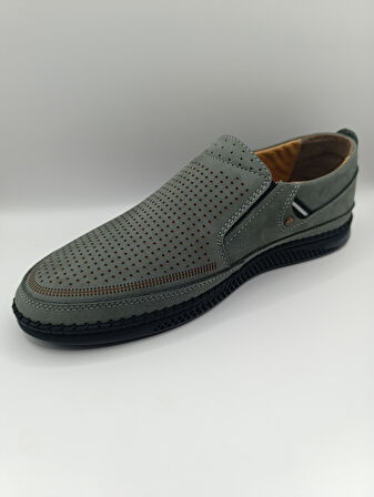 %100 İçi Dışı Hakiki Deri Ortopedik Erkek Yazlık Rahat Günlük Hafif Çarık Ayakkabı 