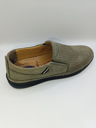 %100 İçi Dışı Hakiki Deri Ortopedik Erkek Yazlık Rahat Günlük Hafif Çarık Ayakkabı 