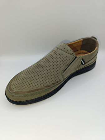 %100 İçi Dışı Hakiki Deri Ortopedik Erkek Yazlık Rahat Günlük Hafif Çarık Ayakkabı 