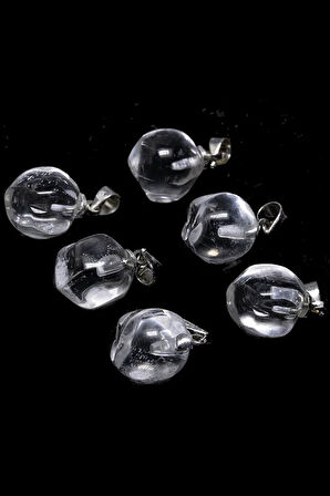 Sertifikalı Fasetli Doğal Kristal Kuvars Taşı Kolye