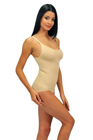 Kadın Siyah Slip Kesim Çıtçıtlı Body Korse 1040
