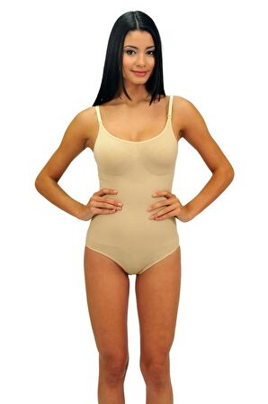 Kadın Siyah Slip Kesim Çıtçıtlı Body Korse 1040