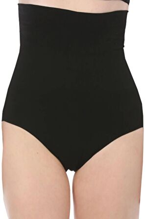 Kadın Uzun Göbek Toparlayıcı Külot Korse Siyah 2465