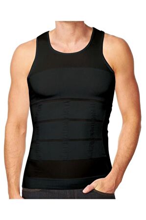 Erkek Siyah Slim N Lift Korse Atlet Tipi Toparlayıcı Göbek Incelten