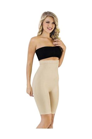 Kadın Ten Uzun Paça Toparlayıcı Korse 2015