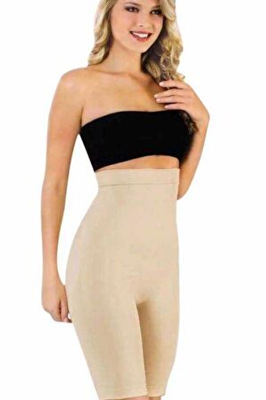 Kadın Ten Uzun Paça Toparlayıcı Korse 2015