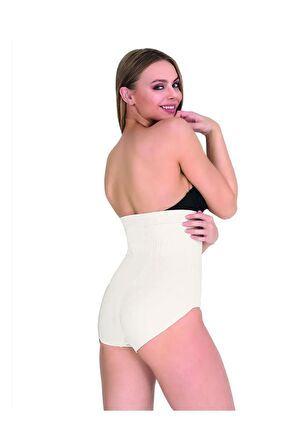 Kadın Ten Yüksek Bel Slip Korse