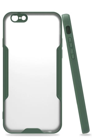 Newface iPhone 6 Kılıf Platin Silikon - Yeşil