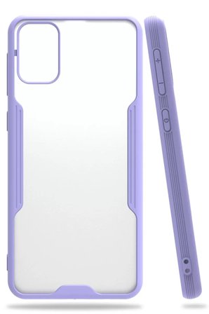 Newface Samsung Galaxy M31 Kılıf Platin Silikon - Lila