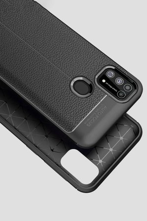 Newface Samsung Galaxy M31 Kılıf Auto Focus Kapak - Kırmızı