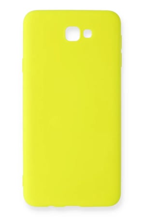Newface Samsung Galaxy J7 Prime Kılıf Nano içi Kadife Silikon - Sarı