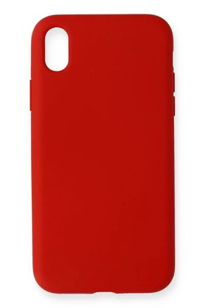 Newface Apple iPhone XR Kılıf Nano içi Kadife Silikon - Kırmızı
