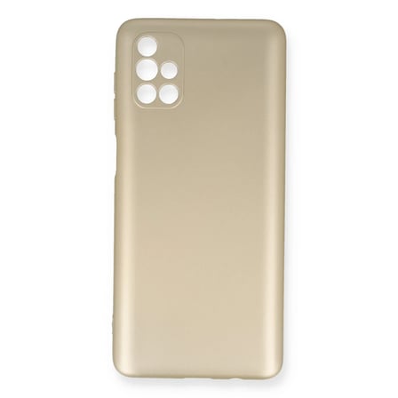 Newface Samsung Galaxy M51 Kılıf First Silikon - Gold