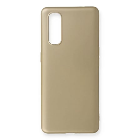 Newface Oppo Find X2 Kılıf First Silikon - Gold