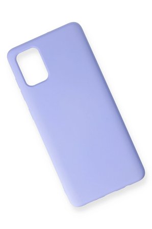 Newface Samsung Galaxy A71 Kılıf Nano içi Kadife Silikon - Lila