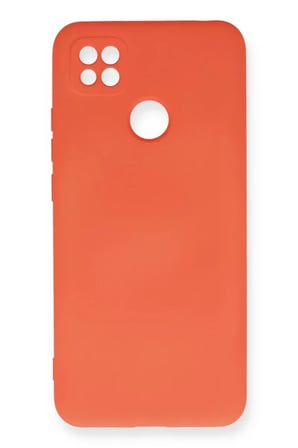 Newface Xiaomi Redmi 9C Kılıf Nano içi Kadife Silikon - Turuncu