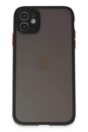 Newface Apple iPhone 11 Kılıf Montreal Silikon Kapak - Siyah